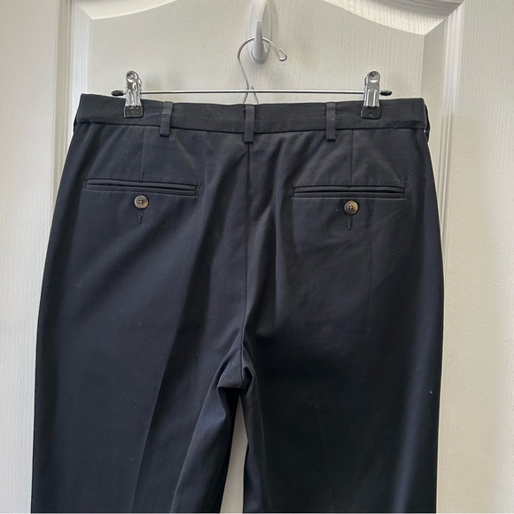 Haggar Men's Chino Pants Casual Cotton Black Size 32 - Picture 6 of 14